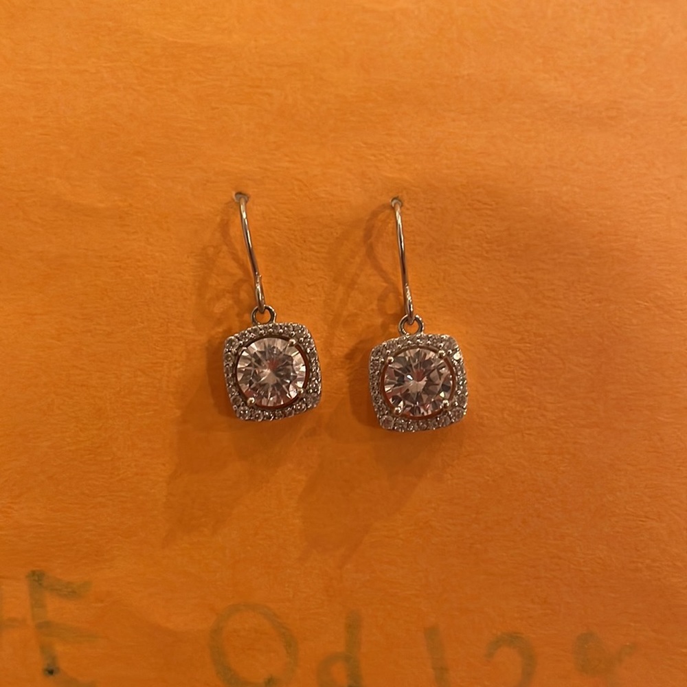 Sterling Silver Dangle Statement Earrings - image 3